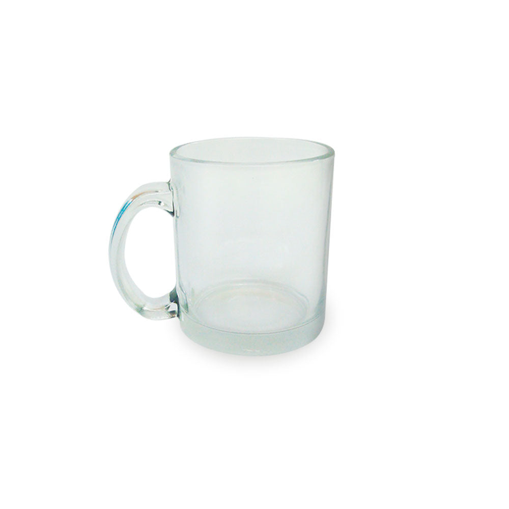 Clear glass mug for sublimation 11 oz