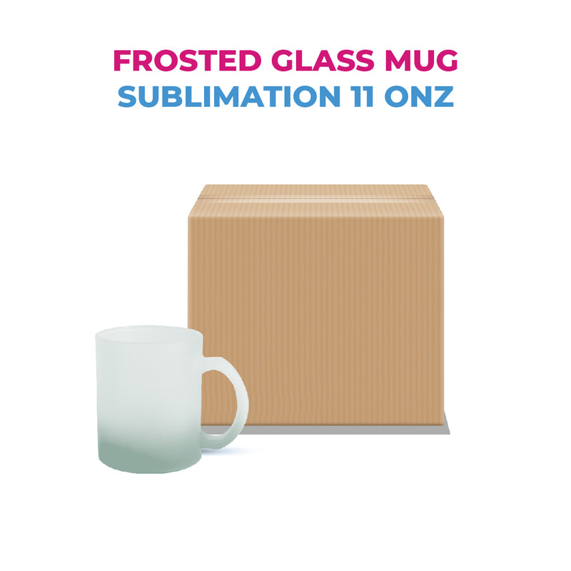 Frosted Glass Sublimation Mug - 11oz.