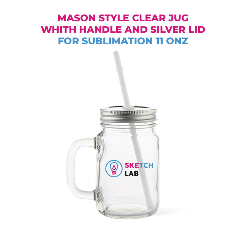15% OFF CLEARANCE! Mason Jar Cups with Lid and Straw - 470ml/15.8