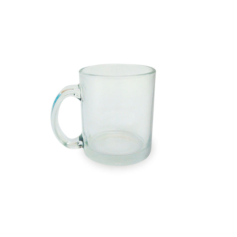 11oz SUBLIMATION GLASS CAMPER MUG (CLEAR)